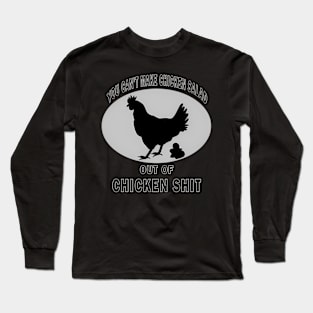 Farm Chicken Humor Poog Poultry Long Sleeve T-Shirt